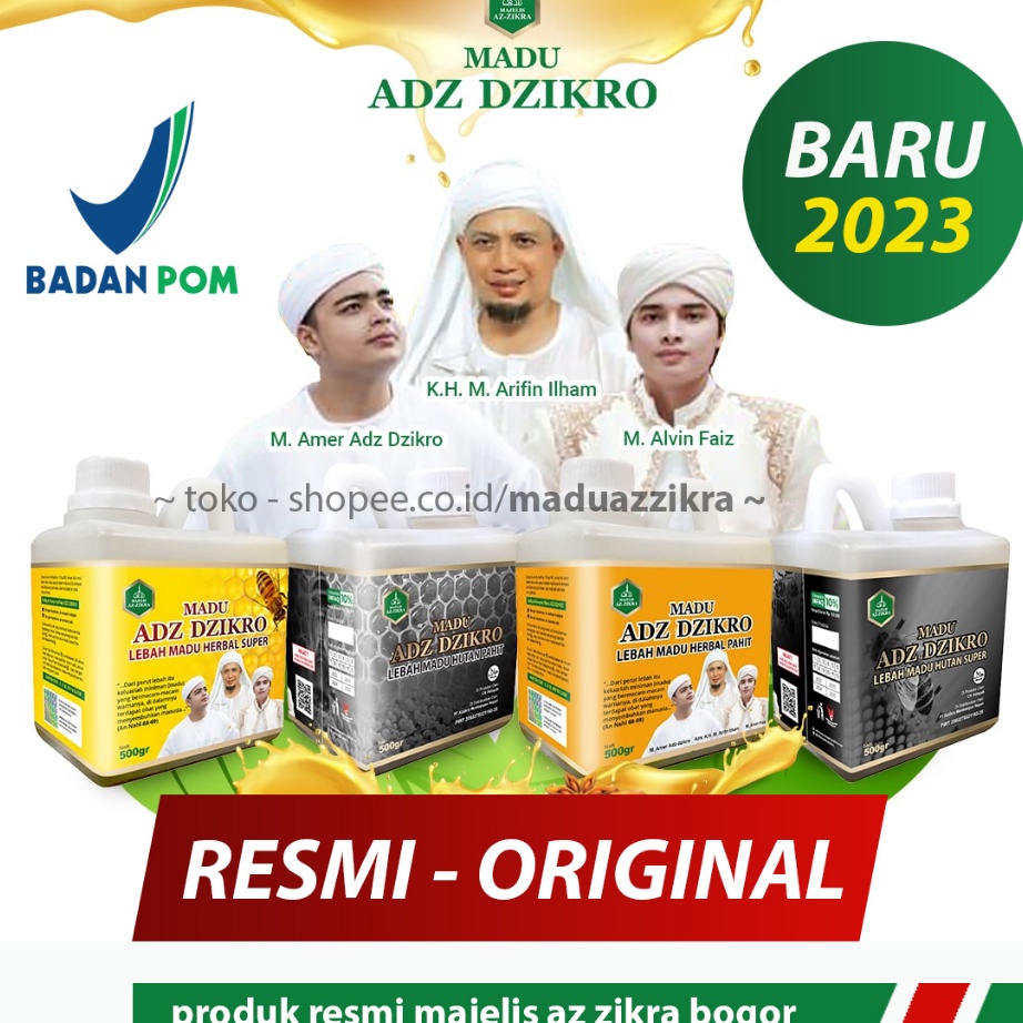 

Harga Murah Madu Adzikra Herbal Super Original Hitam Pahit Az Zikra Asli 100% 500 gr