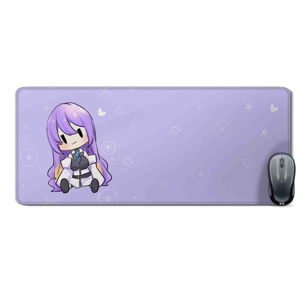 Deskmat mousepad extended anime vtuberMOONA HOSHINOVA DOLL-HOLO IDmaterial Rubber