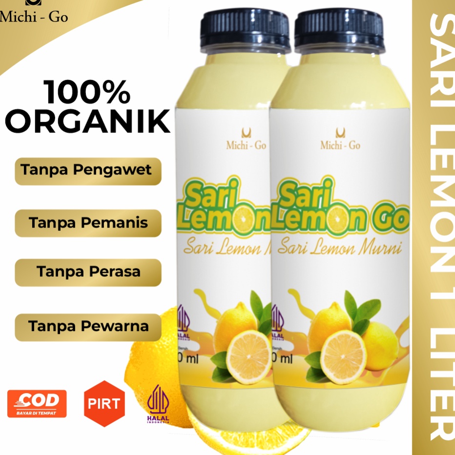 

Model Terkini MichiGo 1 Liter Sari Lemon Murni Pure Air Lemon Untuk Diet Detoks Detox Sudah BPOM