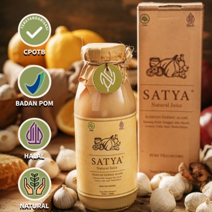 

Past!! Murah SATYA Jus Bawang Putih Tunggal Jahe Merah Lemon Madu Hutan Cuka Apel BAHAN ALAMI dengan BPOM Keluaran Terbaru