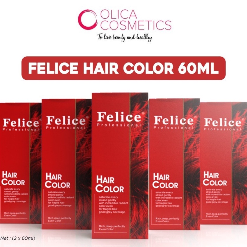 Super Promo Felice Hair Color /Cat Rambut Felice Dus Merah ORIGINAL