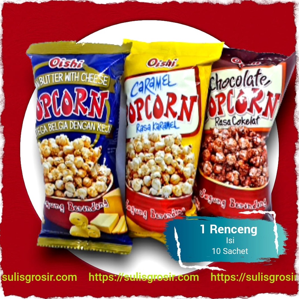 

L44ris Oishi Popcorn renceng isi 10 pcs GOGO Beli