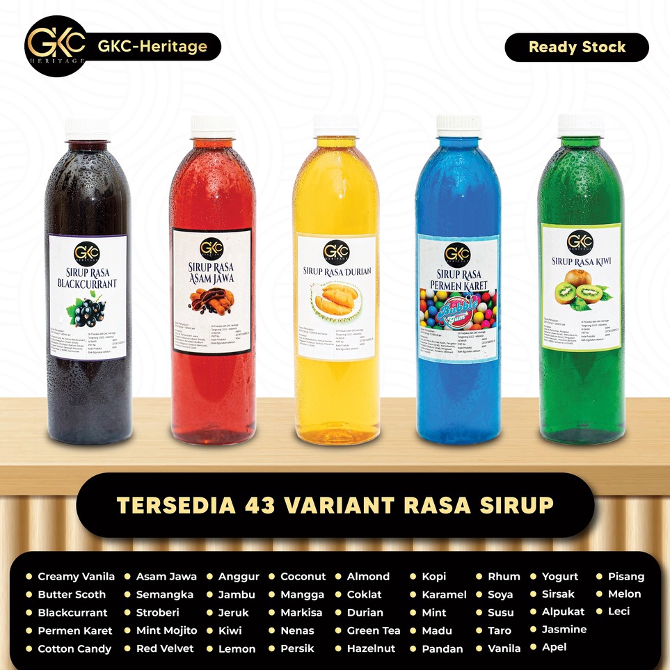 

MODEL MA265 Gkc Heritage Sirup Aneka Rasa - Syrup Variant Flavor 640ml