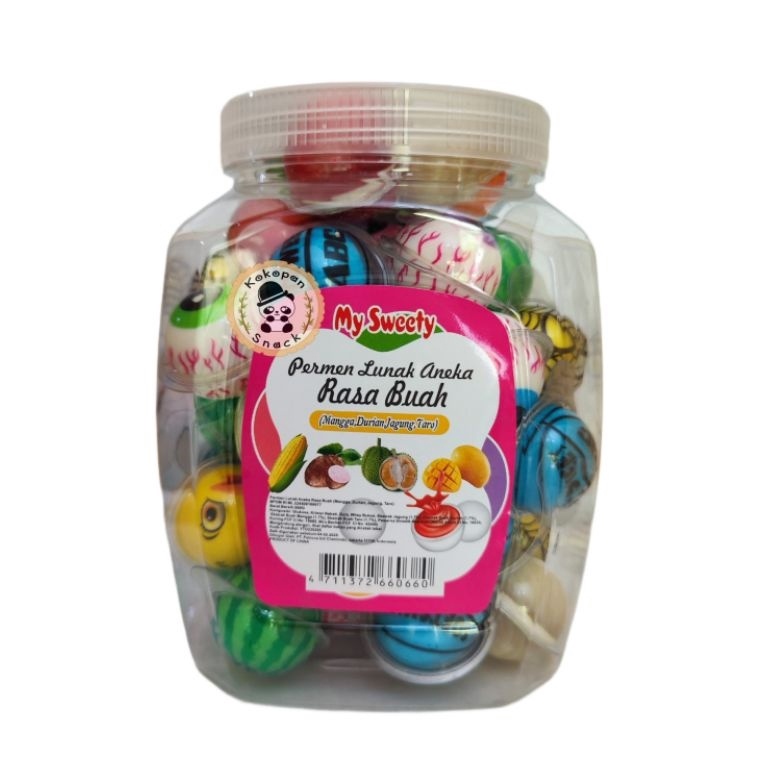 

[✎T33@] PERMEN LUNAK BULAT / PERMEN JELLY TOPLES ISI 50 [144]