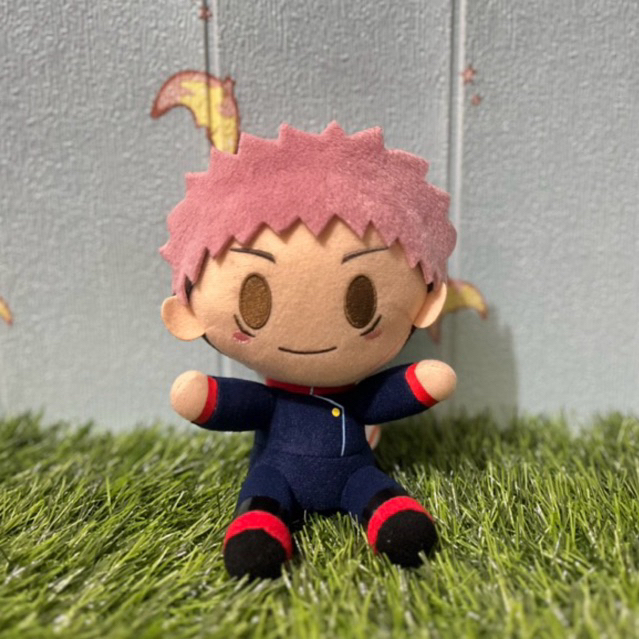 Boneka Plush Official Anime Jujutsu Kaisen Yuji Itadori Original Chokonokko