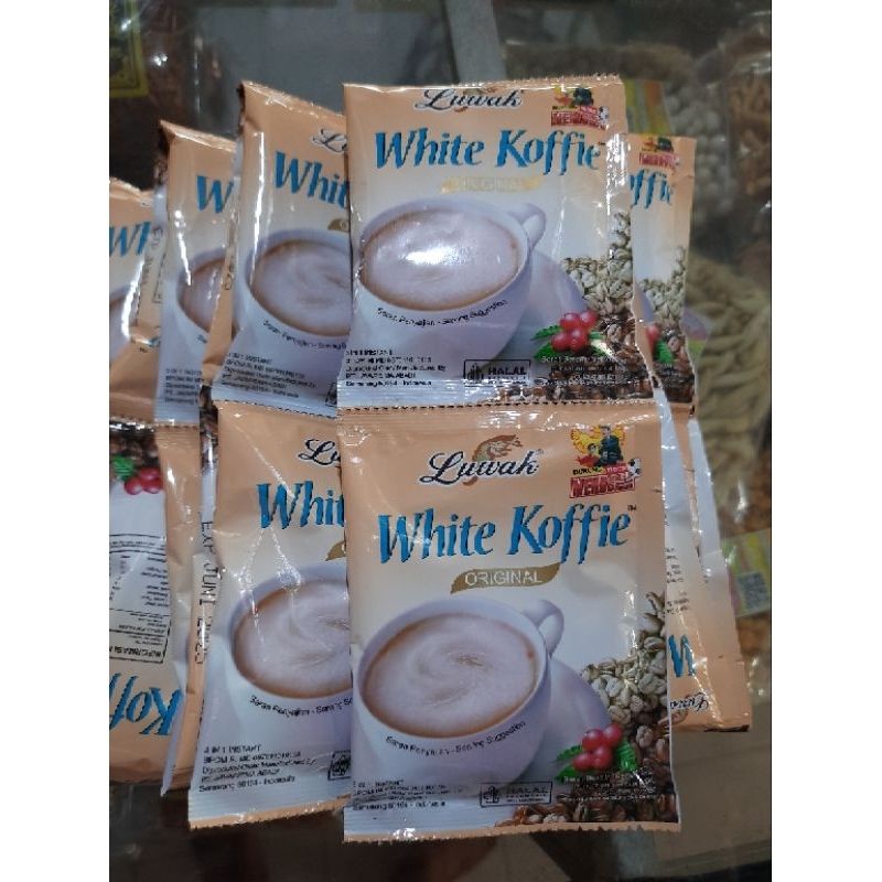 

Luwak White Koffie | 1 Renceng isi 10 pcs