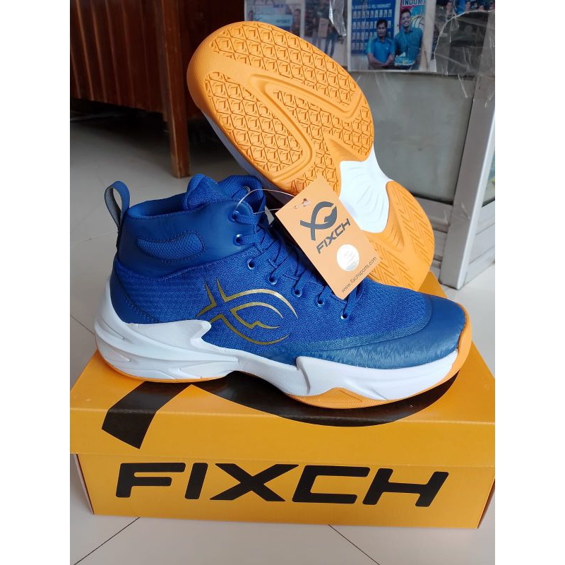 sepatu voli fixch demonic drak blue original