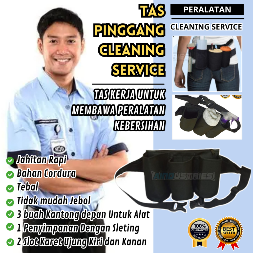 tas peralatan kebersihan Office Boy Tas pinggang Pria wanita Caddy Bag Kerja