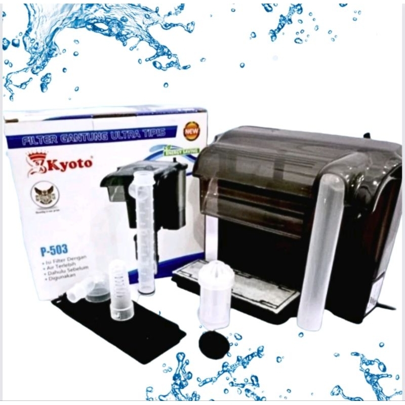 KYOTO P 503 Pompa Hang on filter aquarium filter gantung