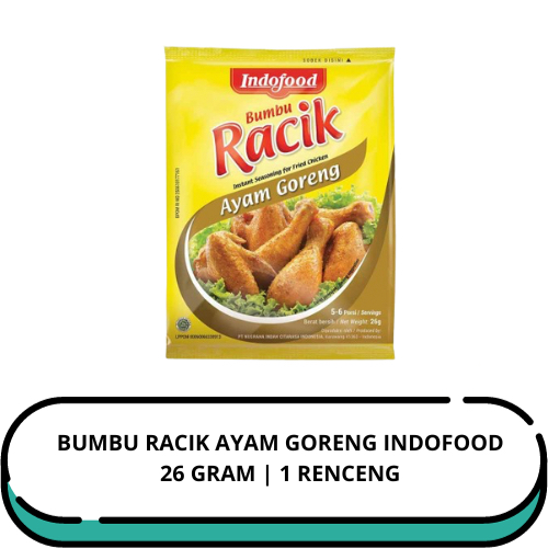 

TEPUNG BUMBU RACIK AYAM GORENG INDOFOOD | 1 RENCENG