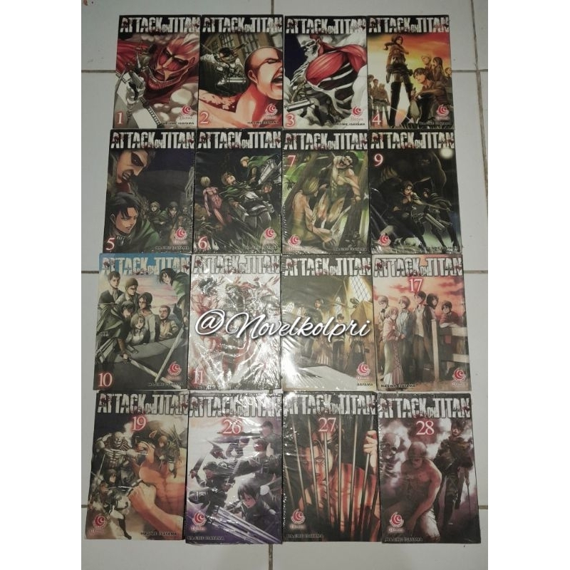 Komik Attack on Titan SET 16 Buku