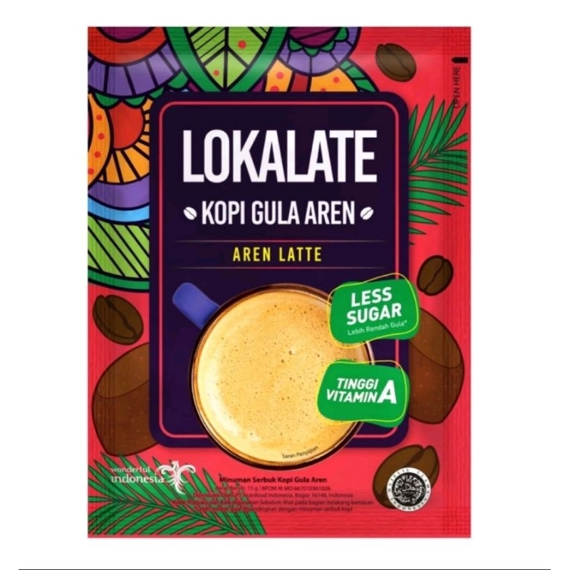 

Lokalate Kopi Gula Aren Sachet - Tinggi Vitamin A Lebih Rendah Gula (1 sachet)