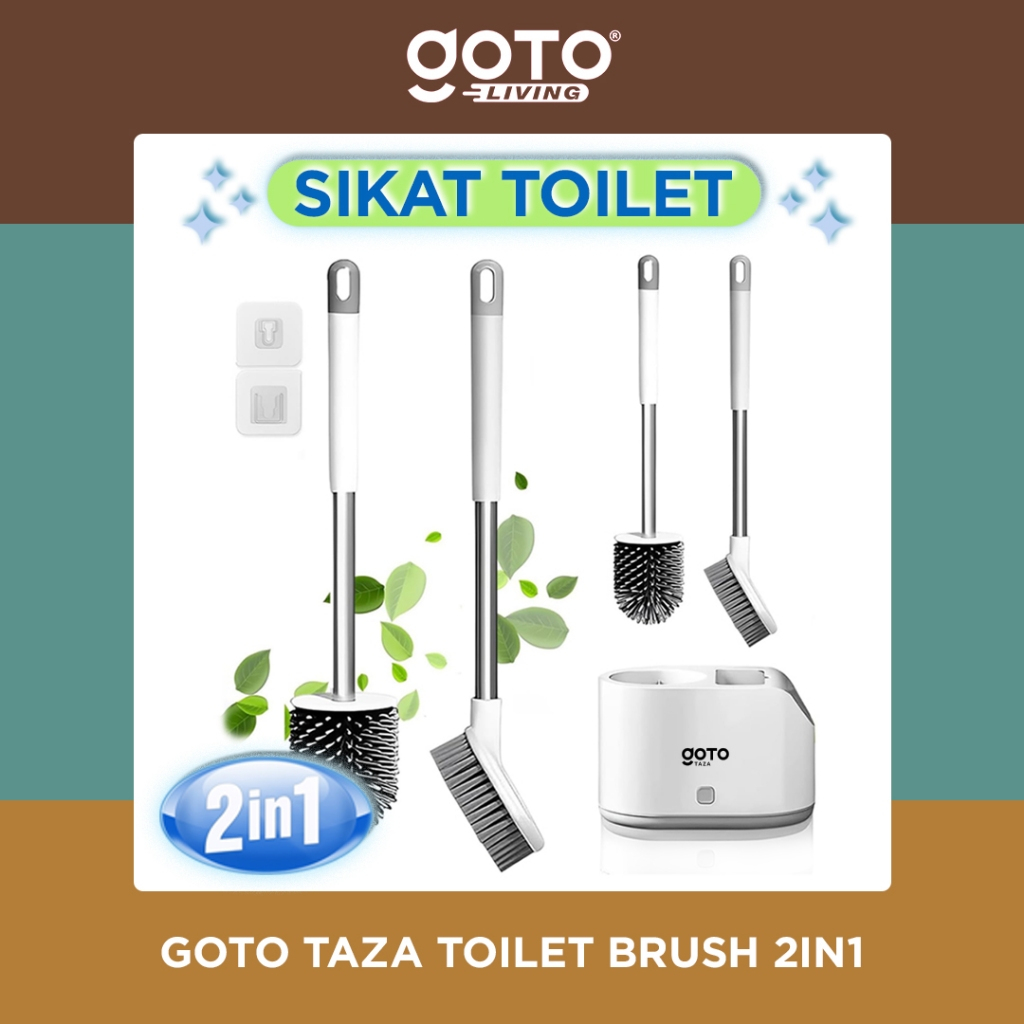 Goto Taza Sikat Wc Toilet Pembersih Lantai Dinding Kamar Mandi 2In1
