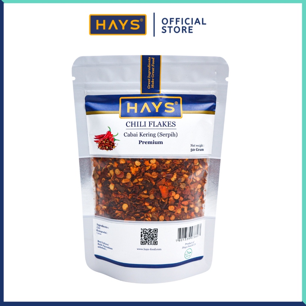 

[PRODUK AQZO939] Chili Flakes / Remah Cabai / Cabe kering - HAYS Murah Banget ♪