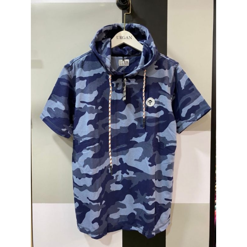 kaos Hoodie kupluk urgan lengan pendek original