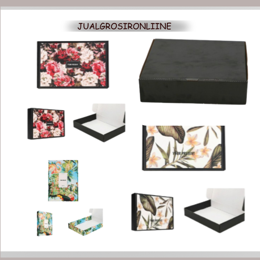 

Box Jumbo Shabby Floral Art / Dud Tebal Premium Gift Box Kotak Hadiah