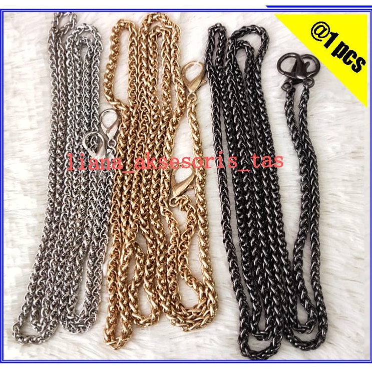 [PRODUK 8IQRV45] TALI TAS RANTAI TAS WANITA WARNA NIKEL, LIGHT GOLD & BLACK NIKEL JUAL PER RANTAI AK
