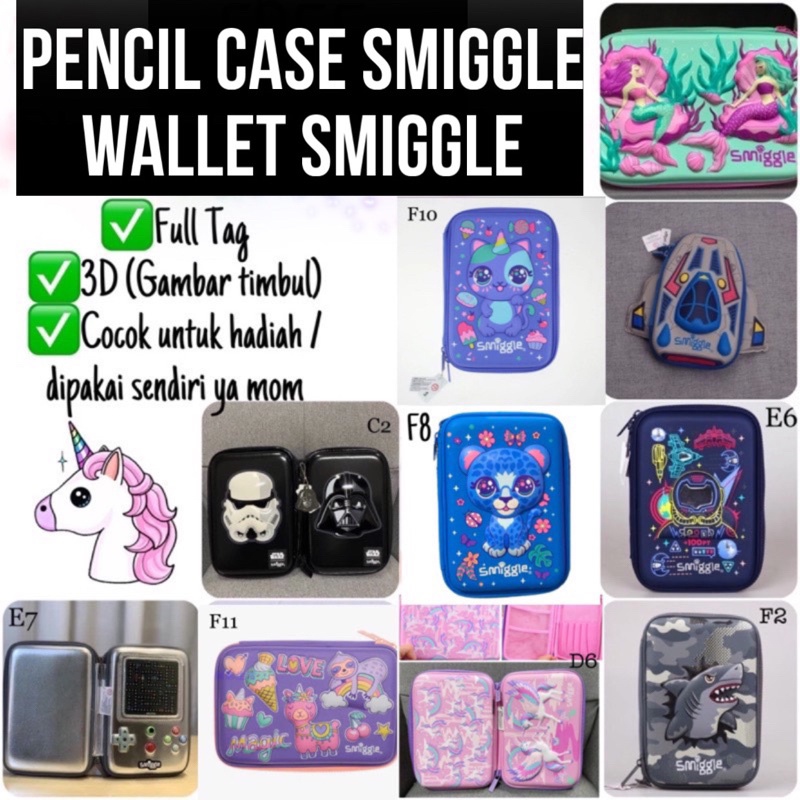 

Tempat Pensil Anak Smiggle / Tempat Pensil Anak / Tempat Pensil / Kado Anak / Kado Ultah Anak