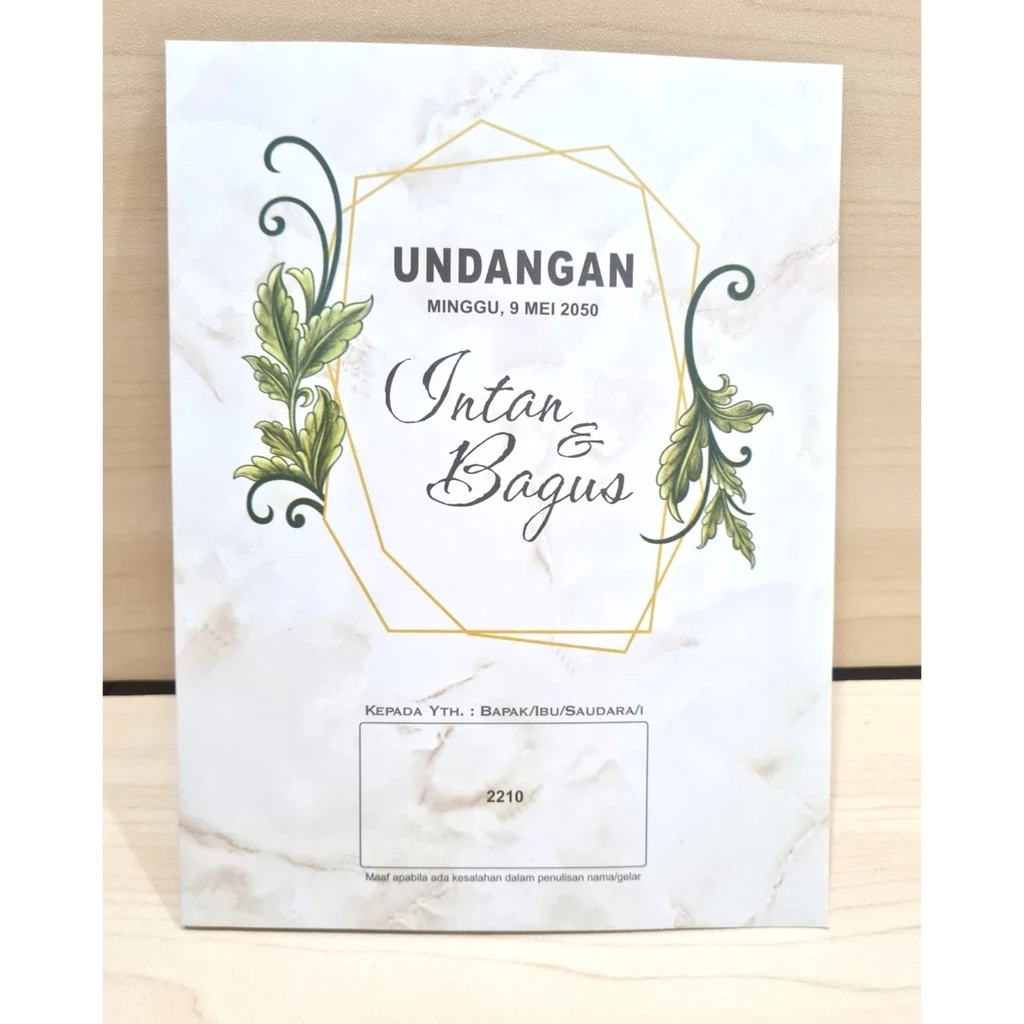 Undangan Pernikahan/Perkawinan Erba 2210