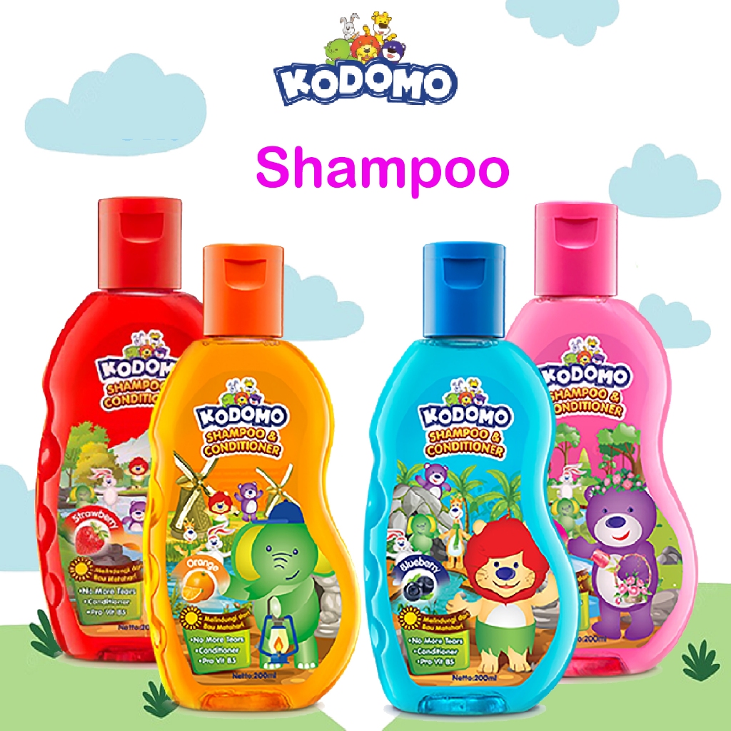 Kodomo Foaming Shampoo Gel Sampo &amp; Conditioner Anak Rambut Sehat