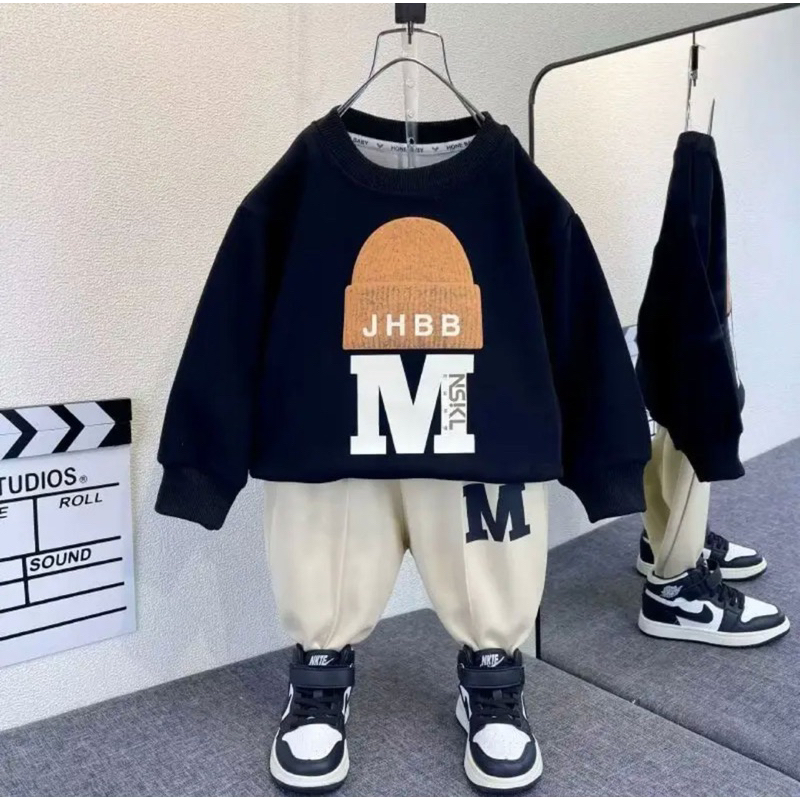 setelan anak sweater anak dan celana joger anak ardan baju anak grosir 1-5 tahun