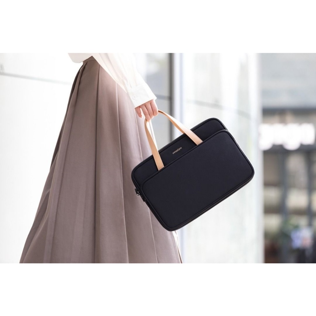 Tas Laptop Water Proof Notebook Handbag 14 Inch Acer Asus Dell Macbook Tas Wanita luggage belt