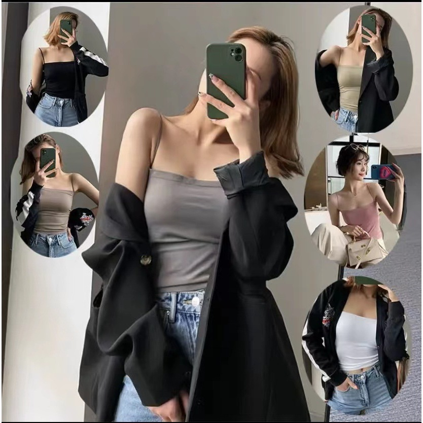 (TBR49) Pakaian dalam wanita  Tanktop wanita JUMBO big size premium bralette include busa