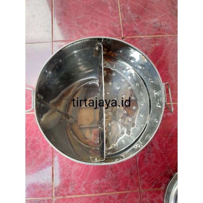 Panci bakso sekat uk 28 Stainles tebal panci bakso sekat sarang sebelah Stainles tebal