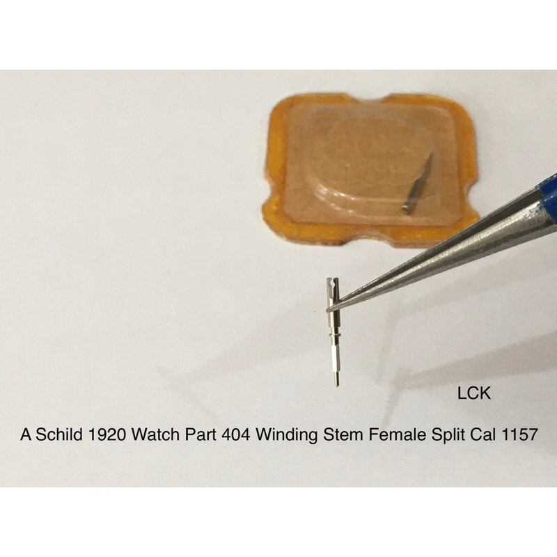 AS 1920 Watch Part 404 Female Split Winding Stem for Mido Cal 1157 /  As Stem Batang Model Betina un