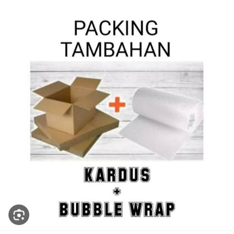 

Packing tambahan buble wrap atau kardus besar