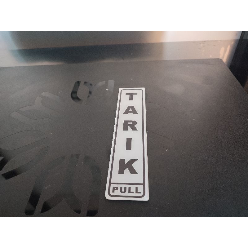 

acrylic sign plat 4.5 cm x 20 cm