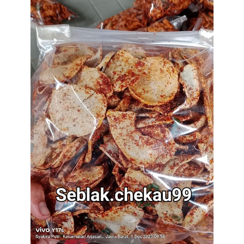 

keripik basreng 500gr pedas original extra daun jeruk