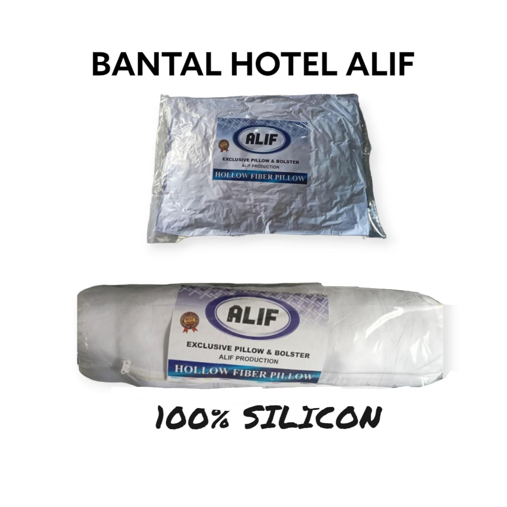 COD Bantal Guling bantal tidur kepala brendis &amp; alif hotel berbintang 100% silikon super mewah