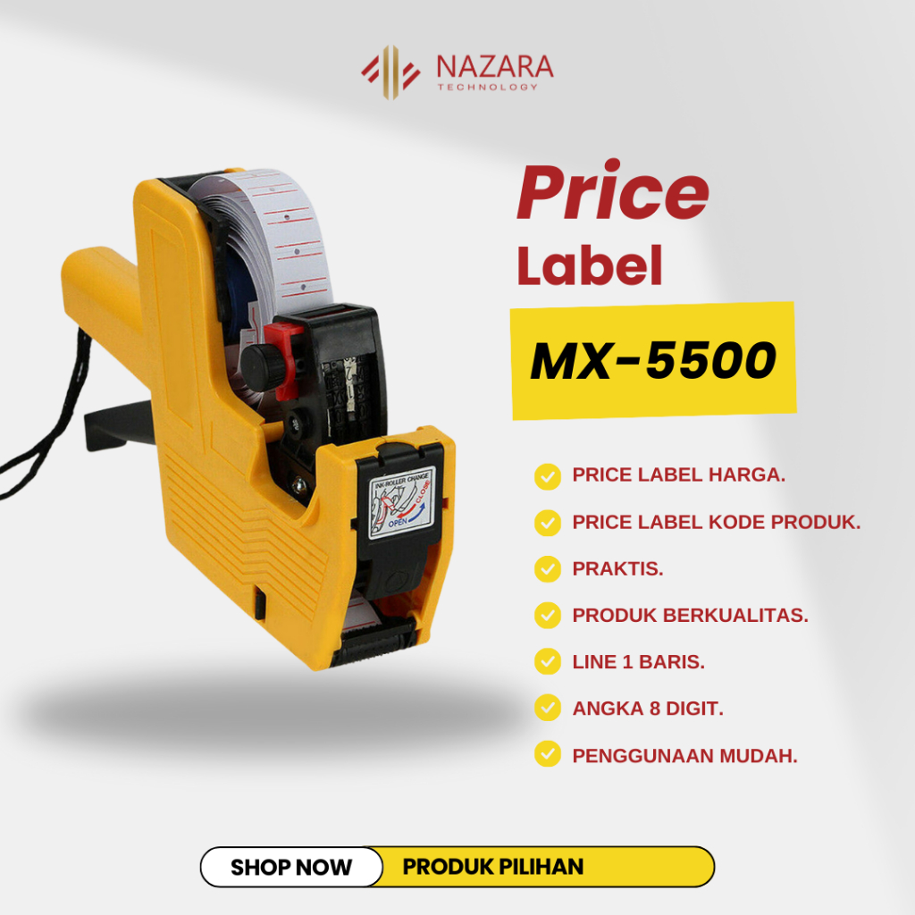 

Mesin Alat Label Harga / Price Label Origin / Label Harga OPL Origin MX-5500