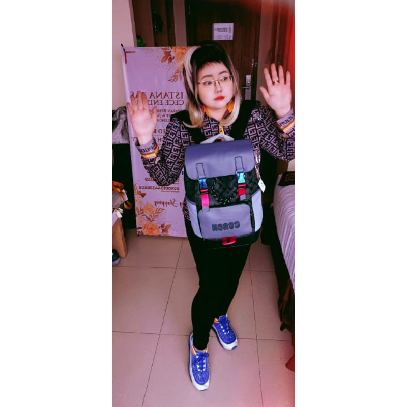 ransel coach cowok, ransel cowok super mirror quality-backpack coach