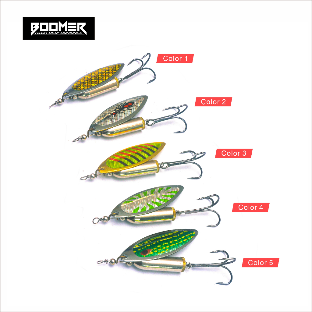 Umpan Pancing/ Lure - Boomer Spinner 2, 7 gr, 9 gr, dan 13,5 gr