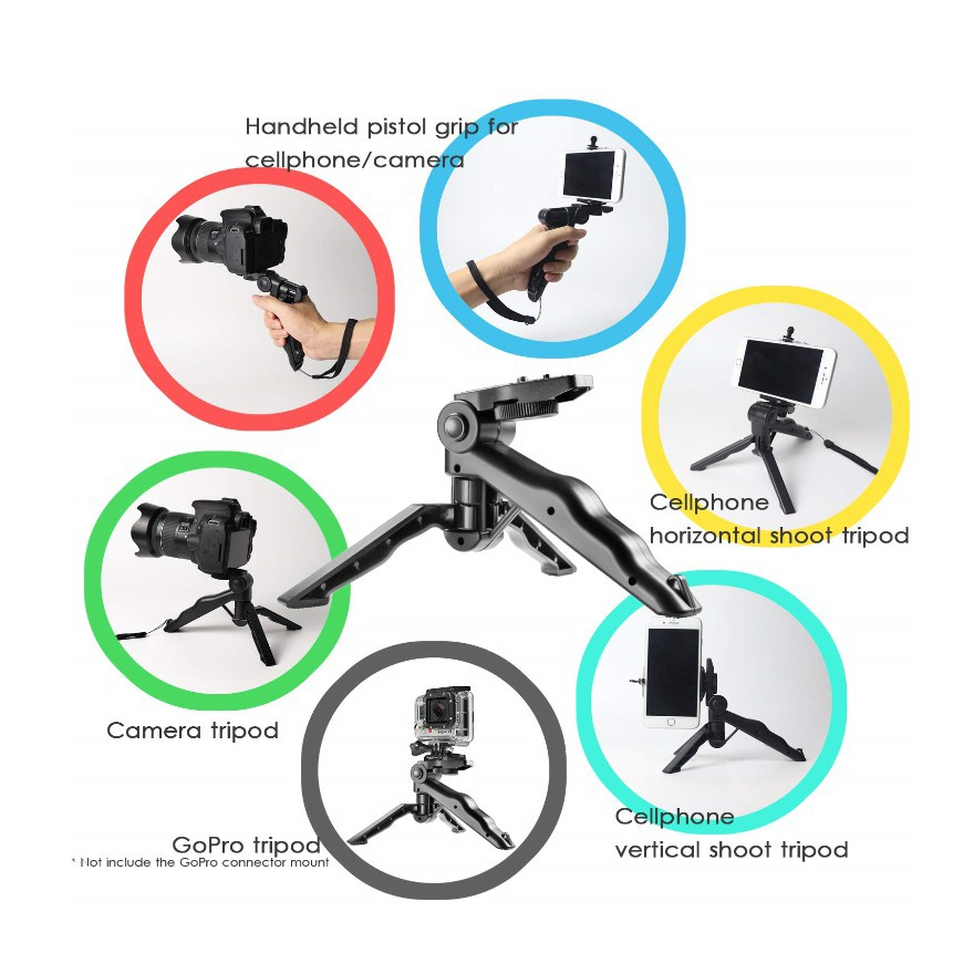 HD-32 Tripod Mini Foldable Table Stand / Phone Holder Tripod Handle Smartphone Camera
