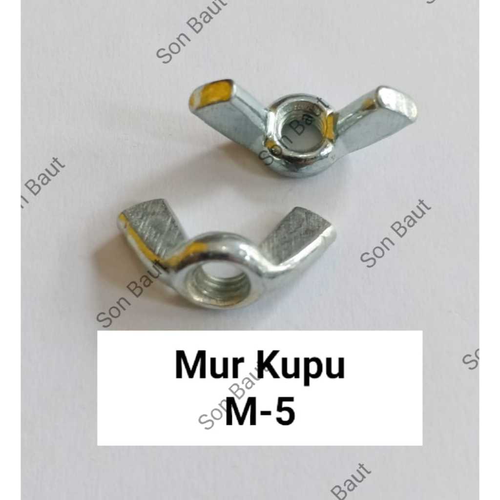 Mur Kupu M5 / Mur kuping Baut 8