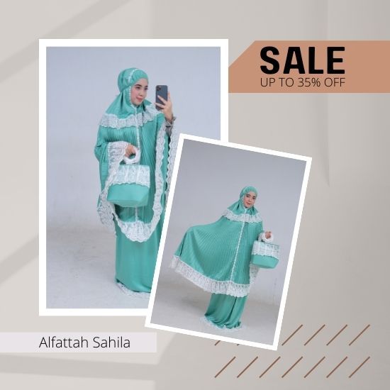 Mukena dewasa premium bordir mewah elegan plisket terbaru