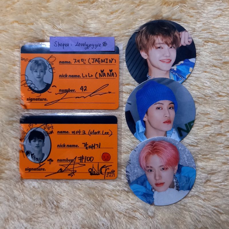 [NCT] Mark Jaemin Jeno CC Crew Card WGU We Go Up Glimo Glitch Mode NCT Dream