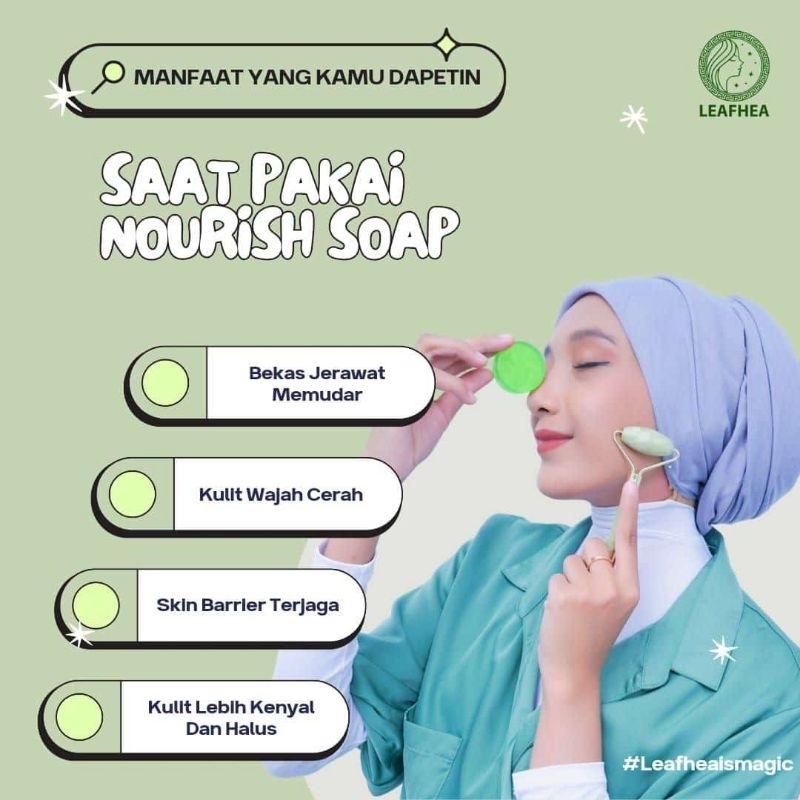 Nourish soap LEAFHEA (Sabun leafhea)