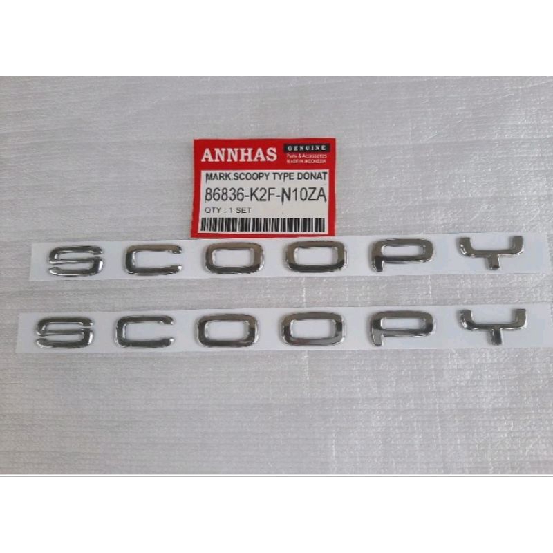 Logo Emblem Scoopy Semua Scoopy..Original Honda.