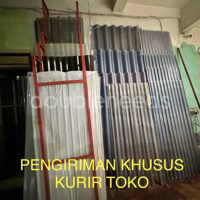 ROXYROOF BENING / CHLADIANPLAST PUTIH COKLAT / ATAP GELOMBANG BENING / ATAP GELOMBAN