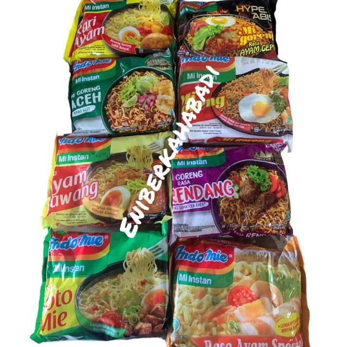 

Kode HZG079 Indomie 1 Bundle isi 5 bks (Goreng Spesial, Rendang, Aceh, Ayam Spesial, Geprek, Ayam Bawang, Kari dan Soto)