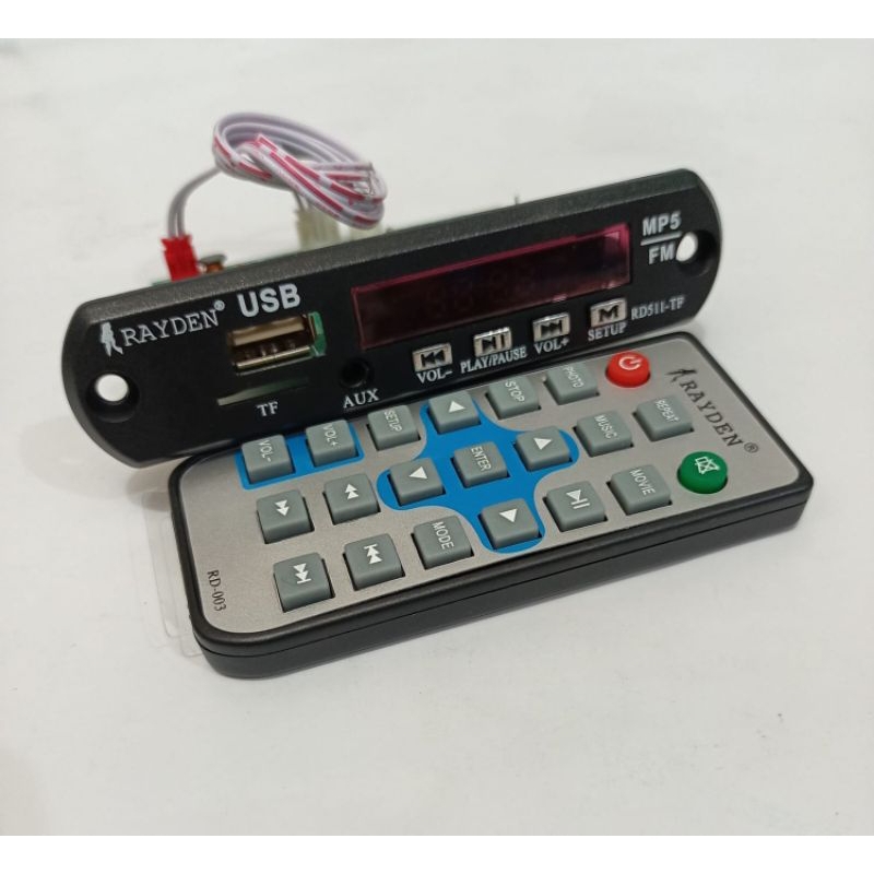 kit modul rakitan rayden USB,MP3,mp4,mp5, bluetooth,radio, digital player remote control