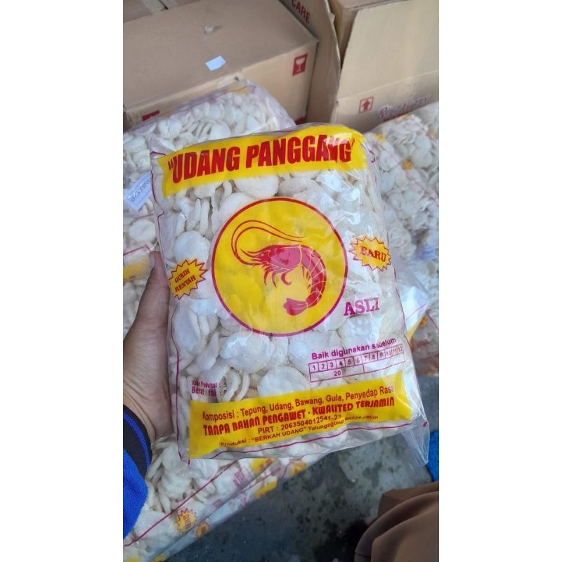 

Krupuk Udang Panggang Kemasan Jumbo Berat 200 Gram