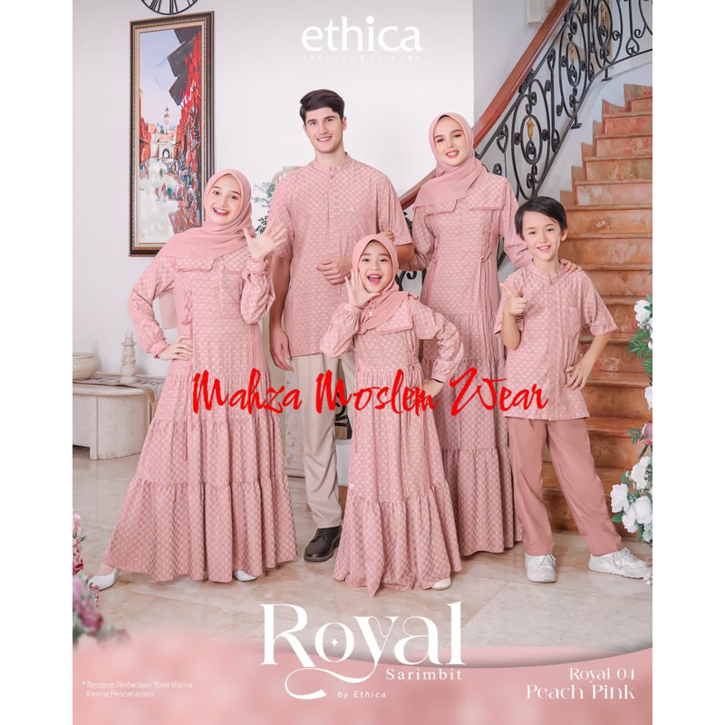 ROYAL 04 PEACH PINK || SARIMBIT KELUARGA ORIGINAL ETHICA