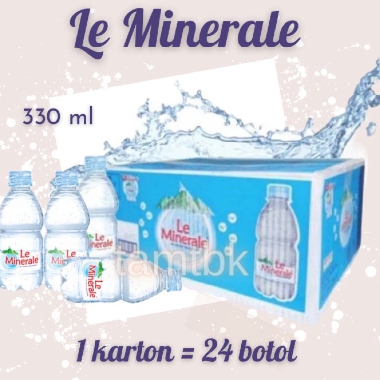 

Le minerale / leminerale air mineral 330ml 1 karton (24 botol) 8168