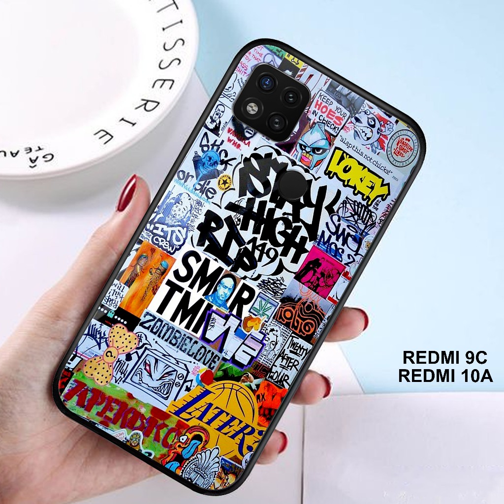 Case Xiaomi Redmi 9C / Redmi 10A - Casing REDMI 9C / REDMI 10A - ( Graffity ) - Case Hp - Casing Hp 