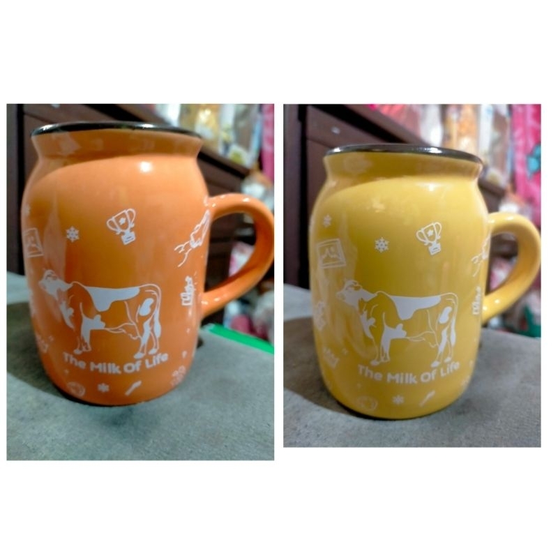 Milk Life Mug kuning dan orange